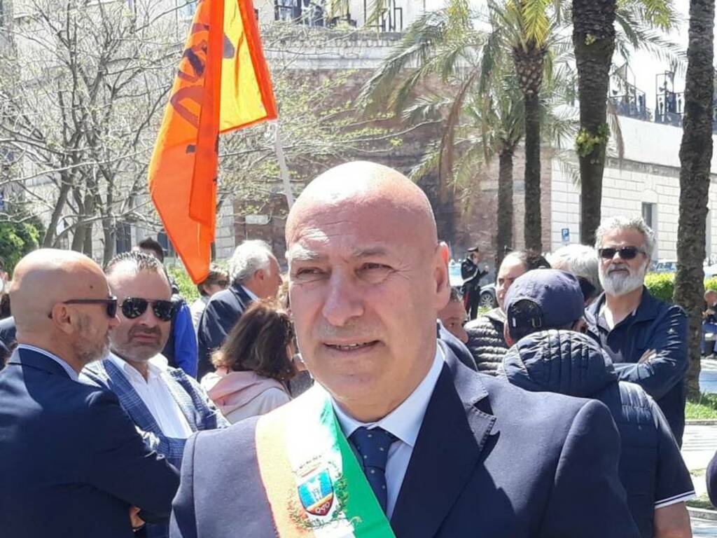 Il sindaco Vincenzo Voce alla manifestazione di Catanzaro